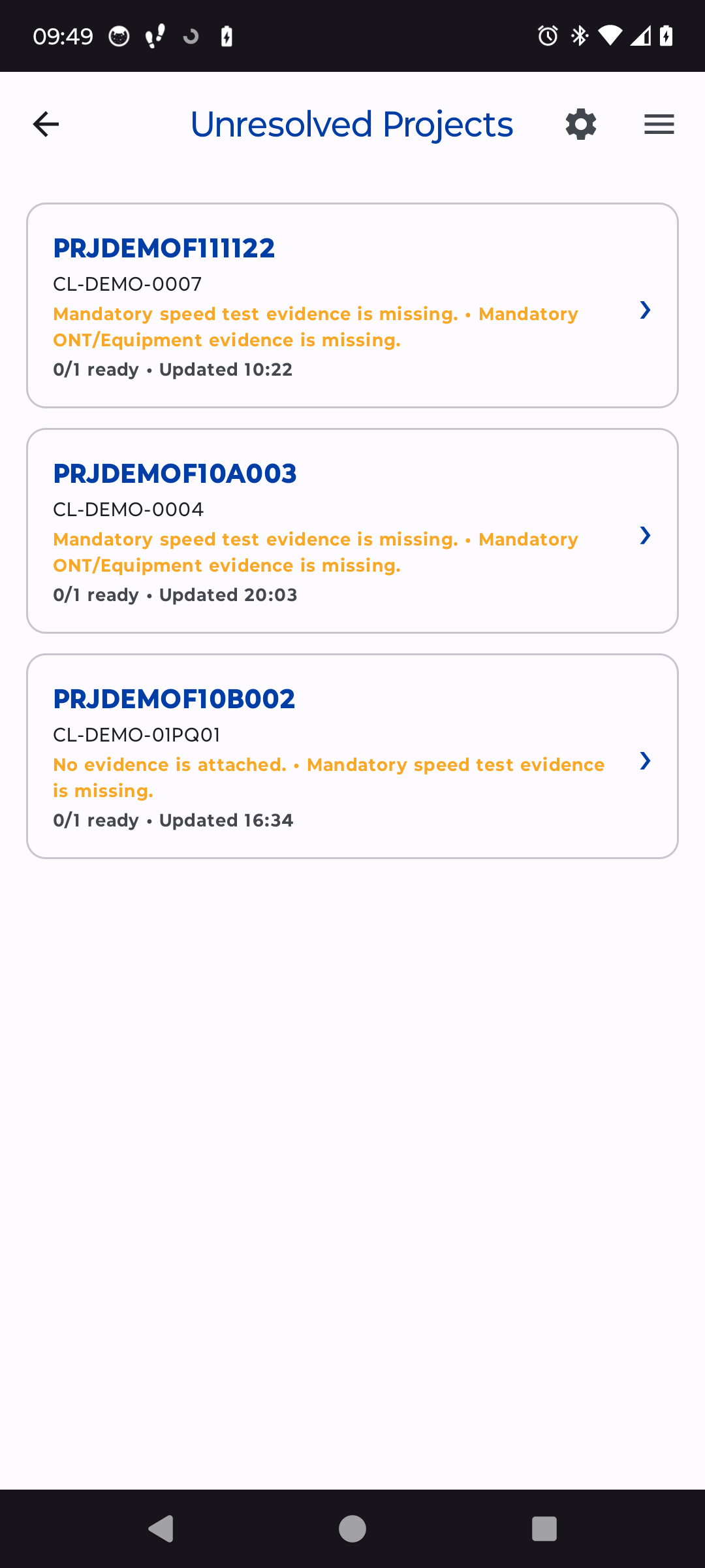 BroadbandOps application screenshot
